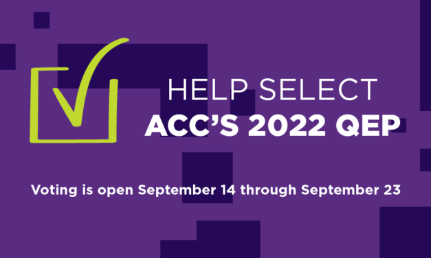 Vote for ACC’s 2022 QEP Topic