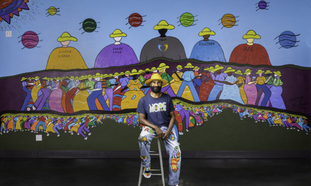 Austin artist Brian Joseph completes ACC TRHT Center mural