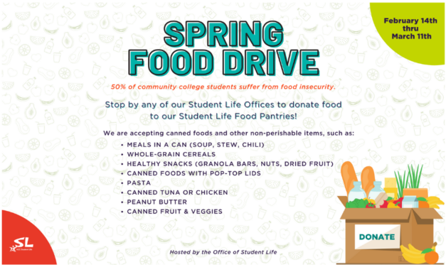 Donate to the Student Life Food Drive