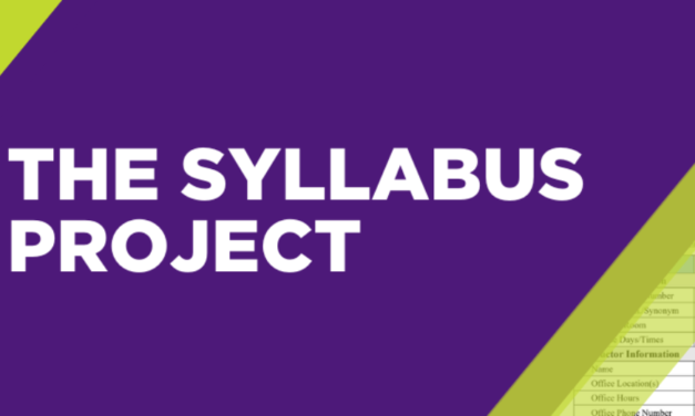 Faculty can now apply to the Syllabus Project Faculty Learning Community