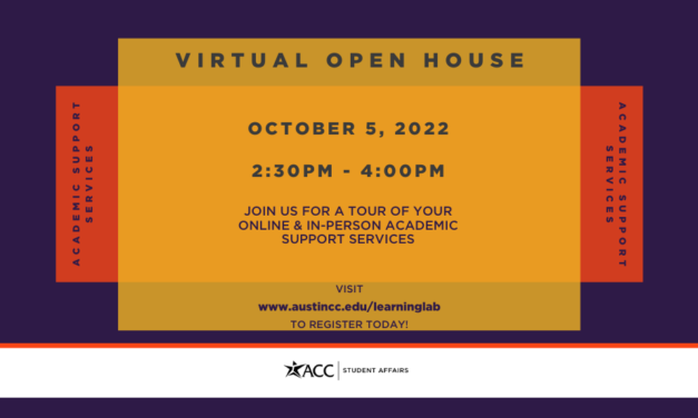 Learn about ACC’s academic support services at this virtual open house