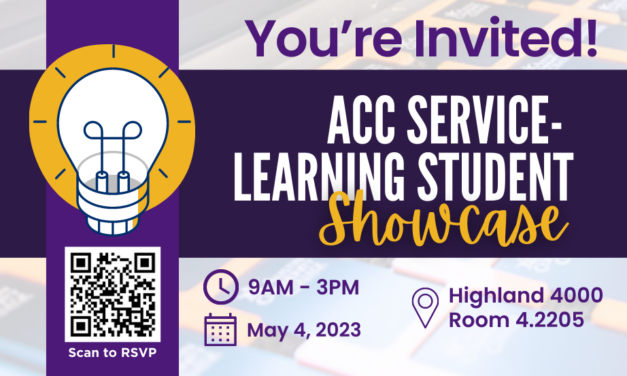 You’re invited! ACC Service-Learning Student Showcase