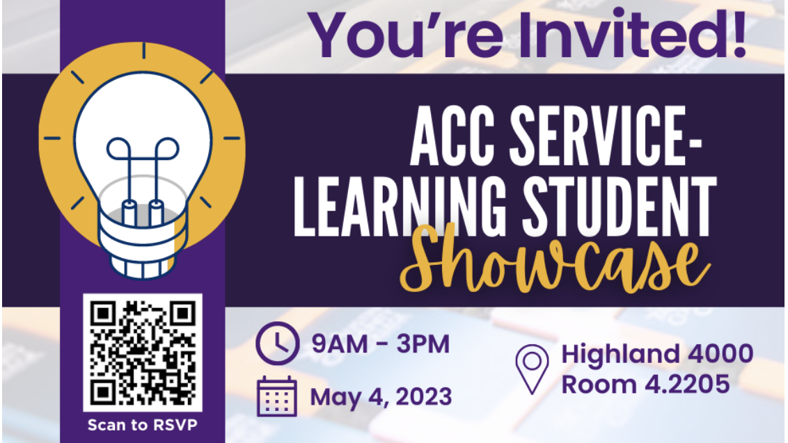 Join Us for the ACC Service-Learning Student Showcase