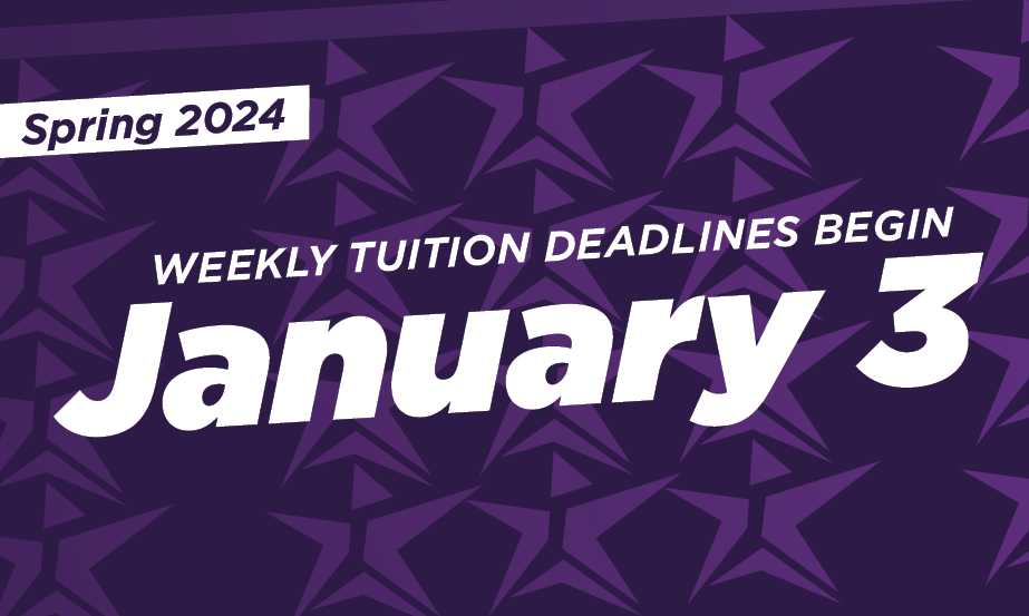 Update! Spring 2024 tuition deadline extended
