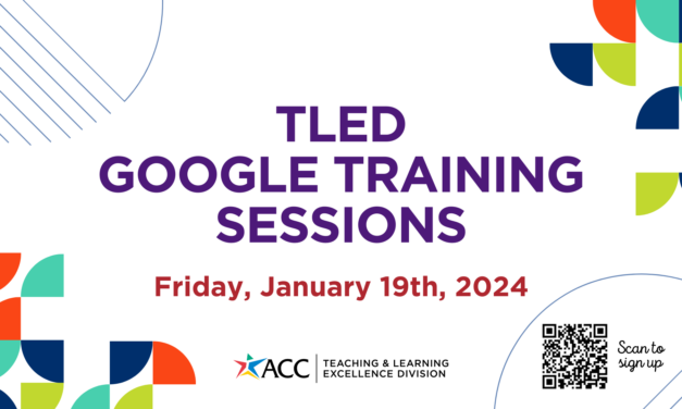 Register Now for TLED Google Training Sessions