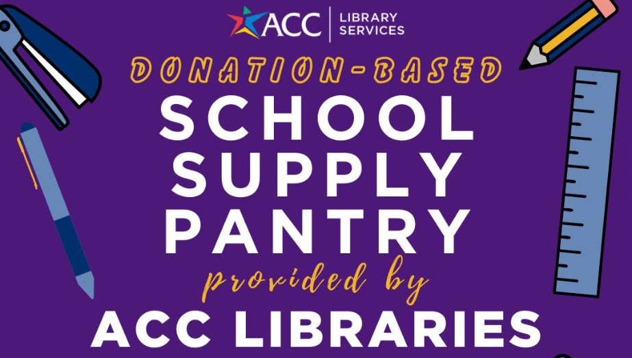 Donate your office supplies to the student school supply pantry
