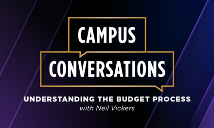 Learn about the budget process May 9 at the next Campus Conversation