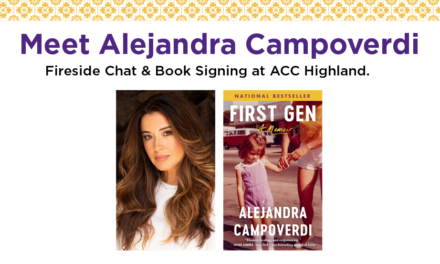 Meet the Author: ACC Hosts Fireside Chat with Alejandra Campoverdi