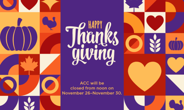 ACC Closed in Observance of Thanksgiving