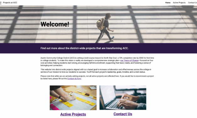 ACC Launches New Project Hub to Support Transparency & Collaboration Collegewide