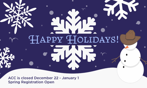 ACC Closes for Winter Break from December 22 through January 1