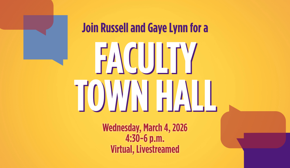 Faculty Town Hall Returns March 4