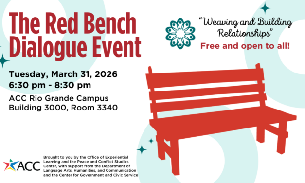 RSVP for the Spring 2026 Red Bench Dialogue Event: Weaving and Building Relationships