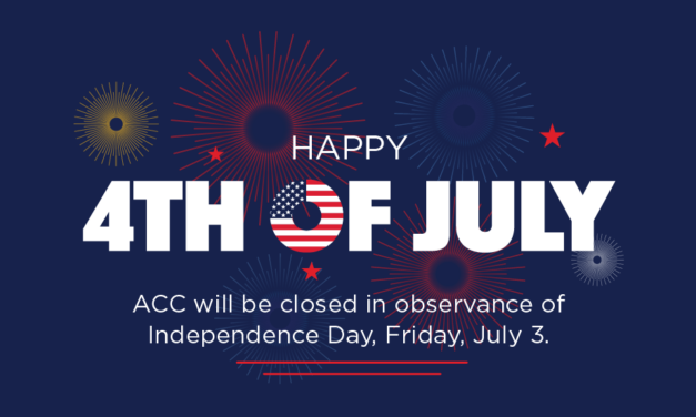 ACC Closed in Observance of Independence Day Friday, July 3