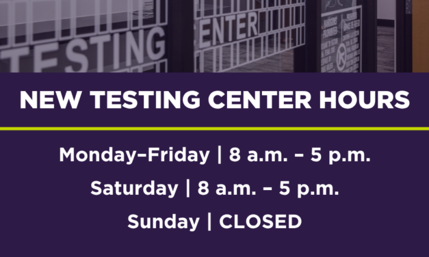 New Testing Center Hours at Select Campuses