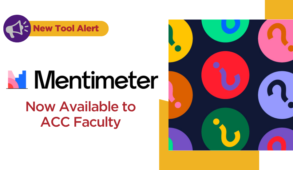 Attend a Training: Mentimeter Now Available for ACC Employees