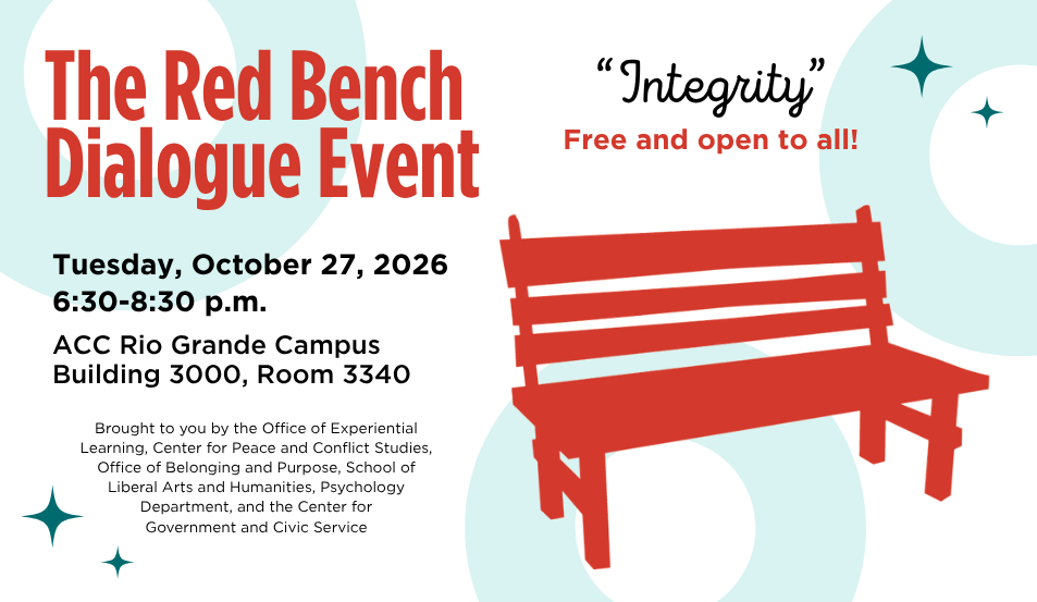 RSVP for the Fall 2026 Red Bench Dialogue Event: Integrity